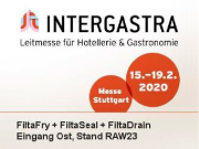 FiltaFry stellt erstmals auf der INTERGASTRA aus: Stuttgart, 15.-19. Februar 2020, Halle/Stand: Eingang Ost, RAW23